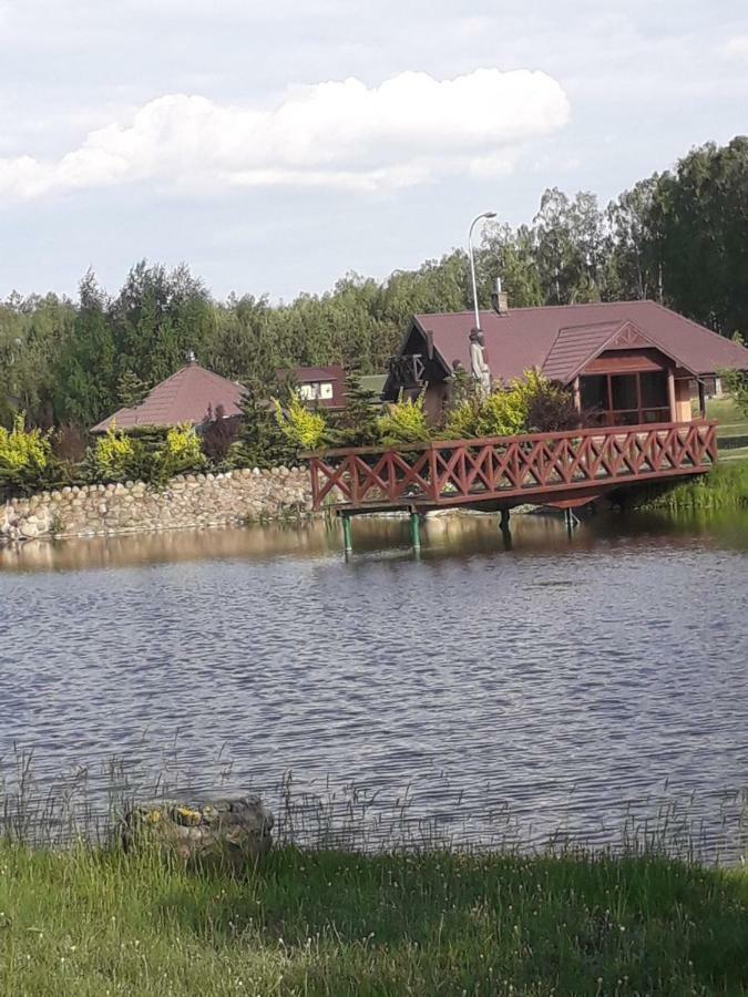Апартаменты Dom Nad Stawem Przy Lesie Burkat Экстерьер фото